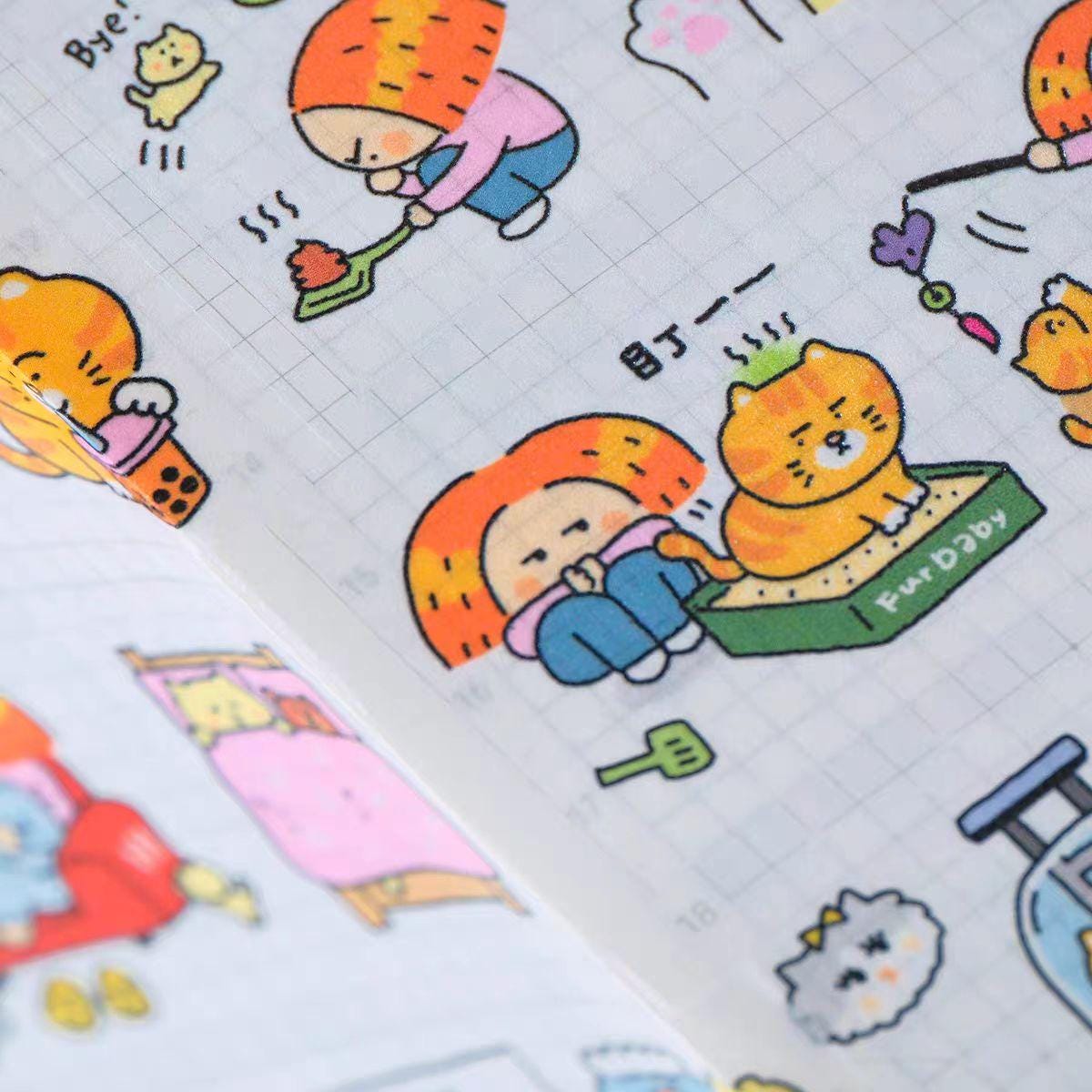 Cat Stickers | Kawaii Fur Babies Journaling Stickers