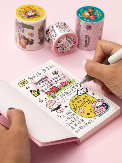 A7 Hardcover Pocket Notebook by RiN Studio – in use with planner layout