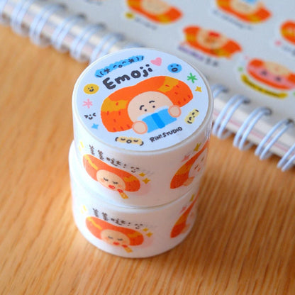 Kisscut Emoji Washi Tape by RiN Studio – packaging and product overview