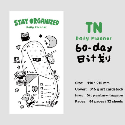 Traveler's Notebook Refill Daily, Weekly, Monthly Planner by RiN Studio – styling inspiration photo