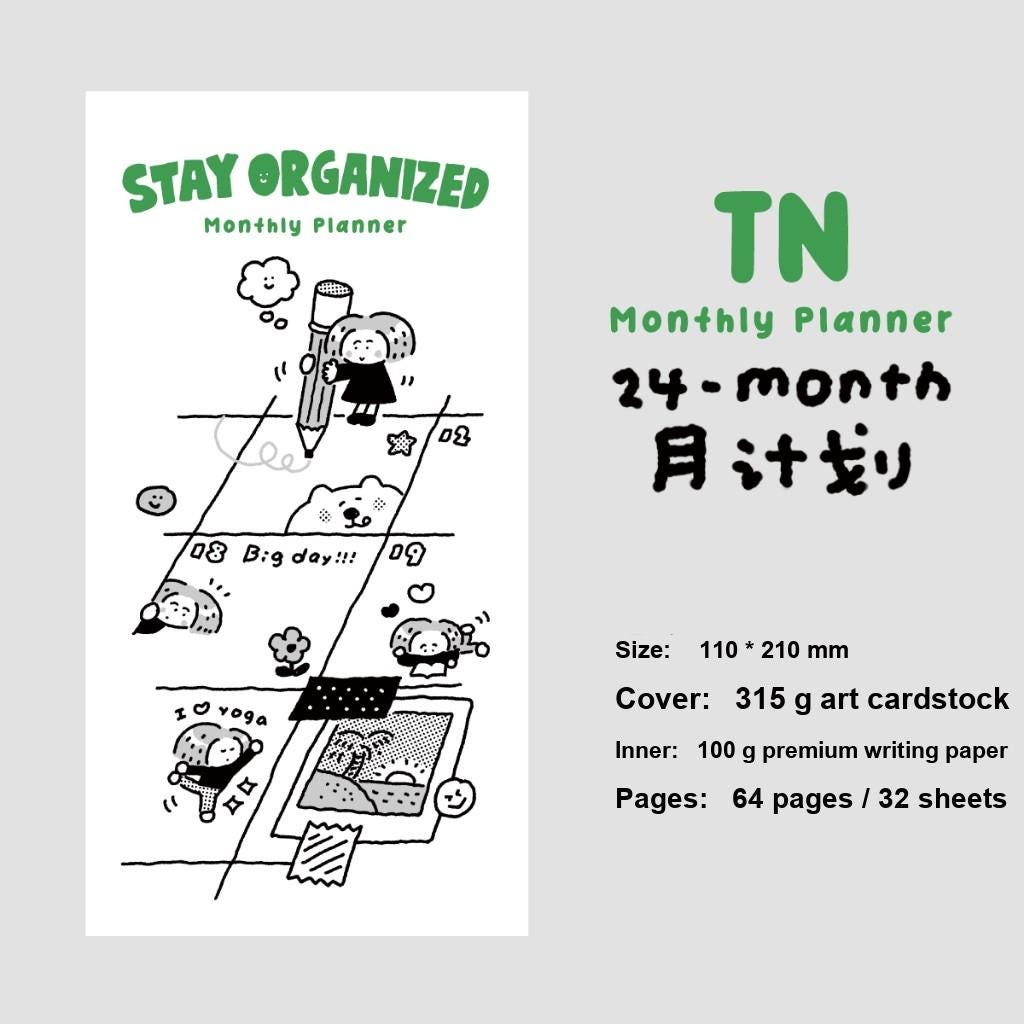 Traveler's Notebook Refill Daily, Weekly, Monthly Planner by RiN Studio – lifestyle journaling photo