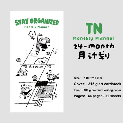 Traveler's Notebook Refill Daily, Weekly, Monthly Planner by RiN Studio – lifestyle journaling photo