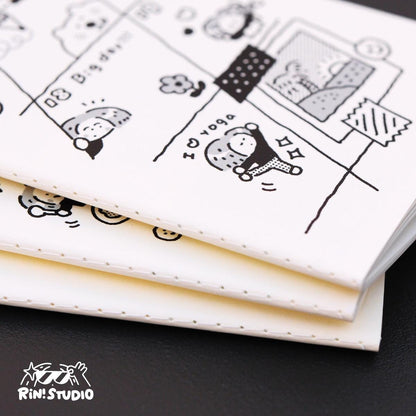 Traveler's Notebook Refill Daily, Weekly, Monthly Planner by RiN Studio – packaging and product overview