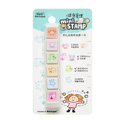Mini 6 in 1 stamps - Routine - Portable size