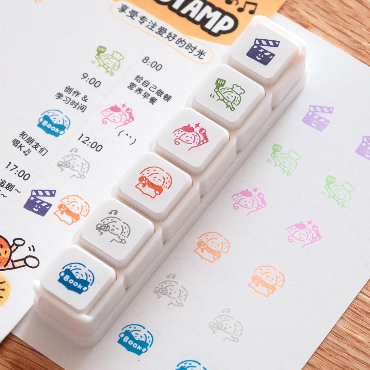 Mini 6 in 1 stamps - Hobby - Portable size