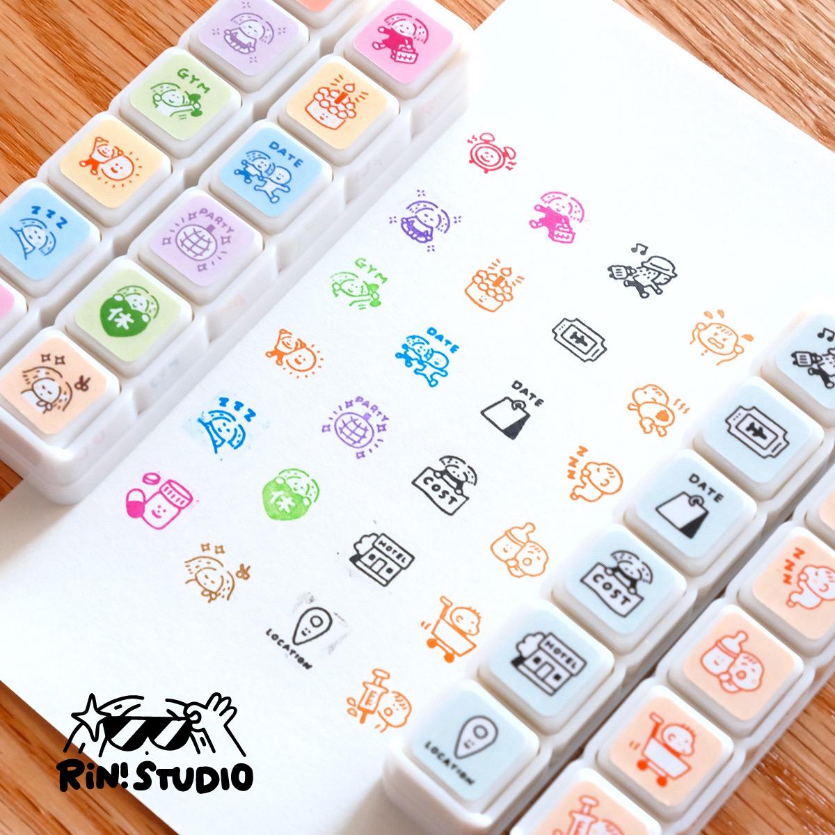 Mini 6 in 1 stamps - Travel - Portable size