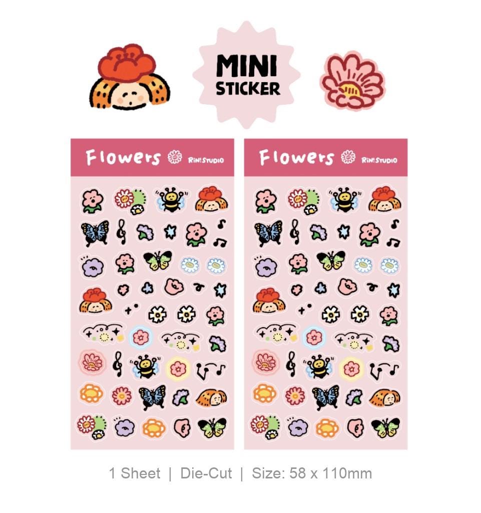 Mini Stickers by RiN Studio – in-use journaling detail