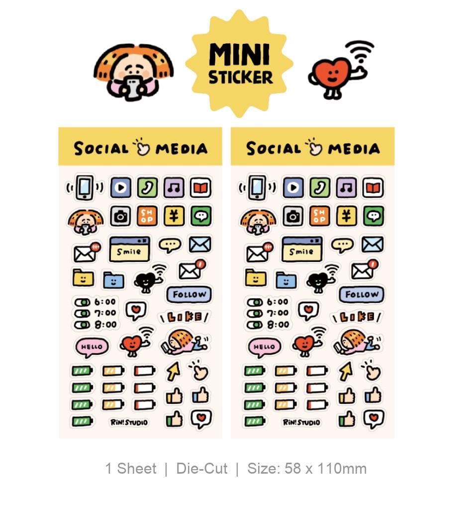 Mini Stickers by RiN Studio – bullet journal decoration