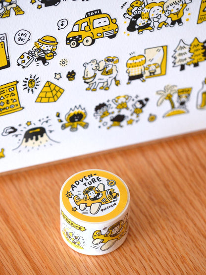 Kisscut Washi Tape - Adventure by RiN Studio – gift and unboxing view