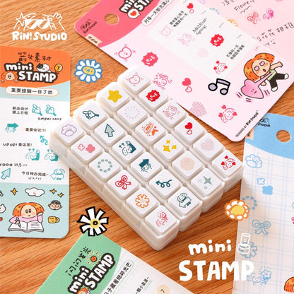 Mini 6 in 1 stamps - Arrow - Portable size