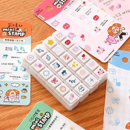 Mini 6 in 1 stamps - Arrow - Portable size