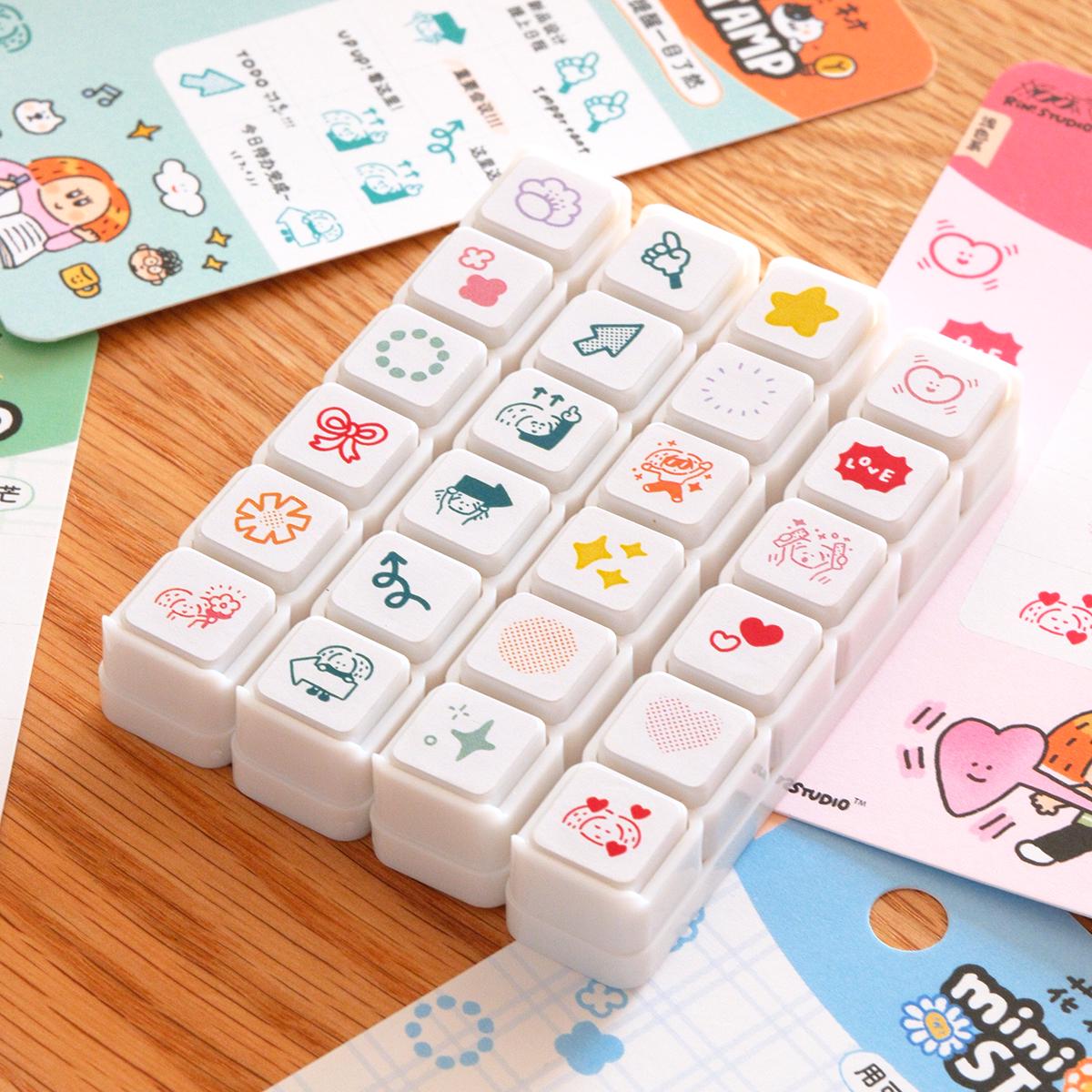 Mini 6 in 1 stamps - Arrow - Portable size
