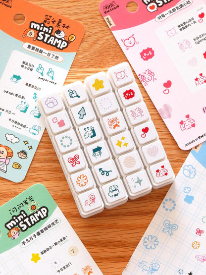 Mini 6 in 1 stamps - Arrow - Portable size