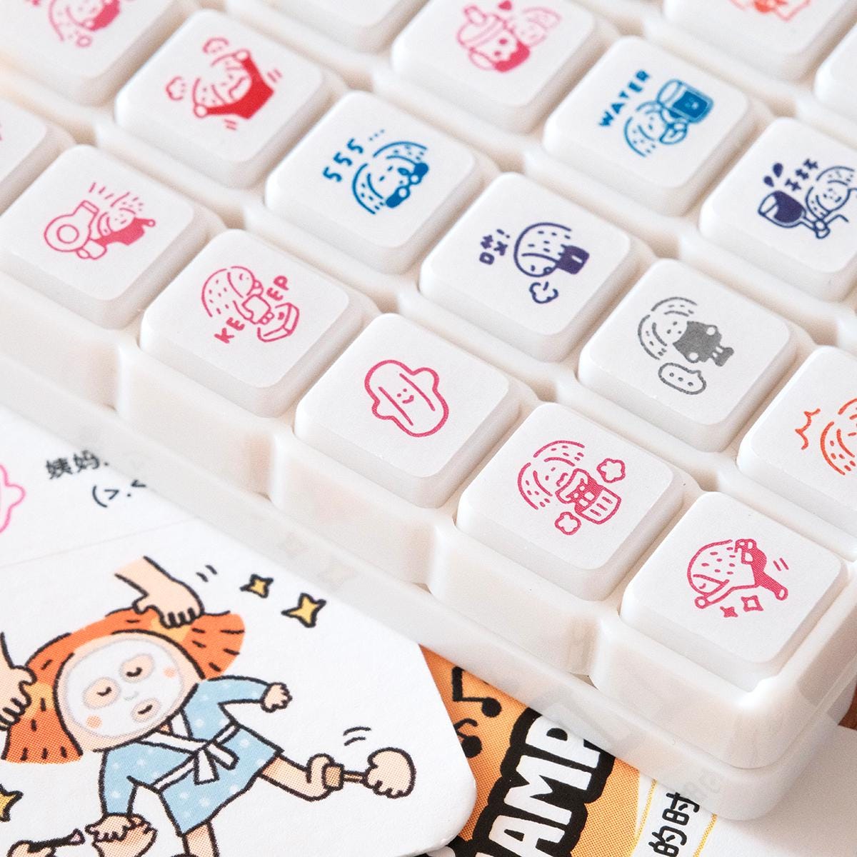 Mini 6 in 1 stamps - Girls - Portable size