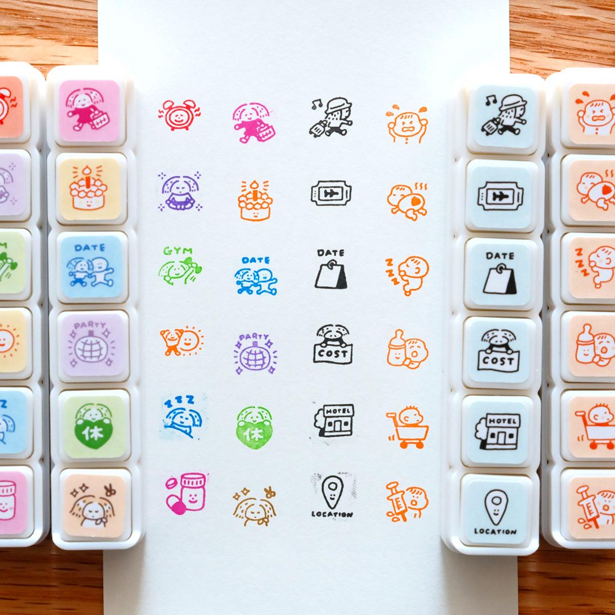 Mini 6 in 1 stamps - Routine - Portable size