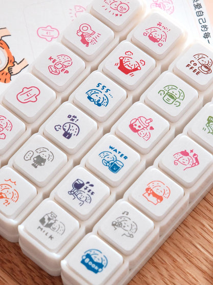 Mini 6 in 1 stamps - Hobby - Portable size