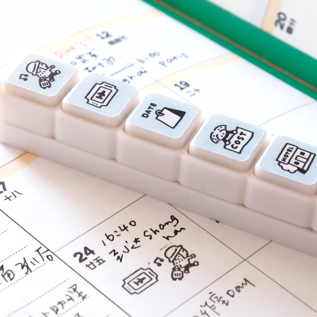 Mini 6 in 1 stamps - Travel - Portable size