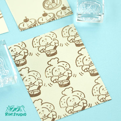King Jim Kitta Stamp - Clear See through Stamps - Yummy/Bubble Tea/Cooking - Large
