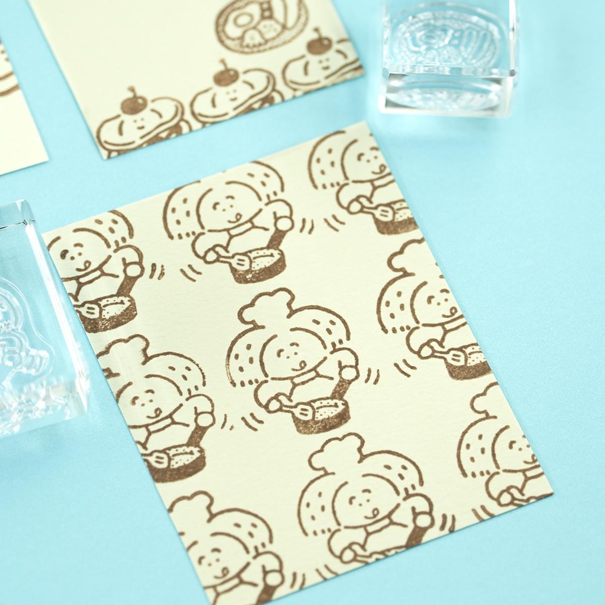 King Jim Kitta Stamp - Clear See through Stamps - Yummy/Bubble Tea/Cooking - Large