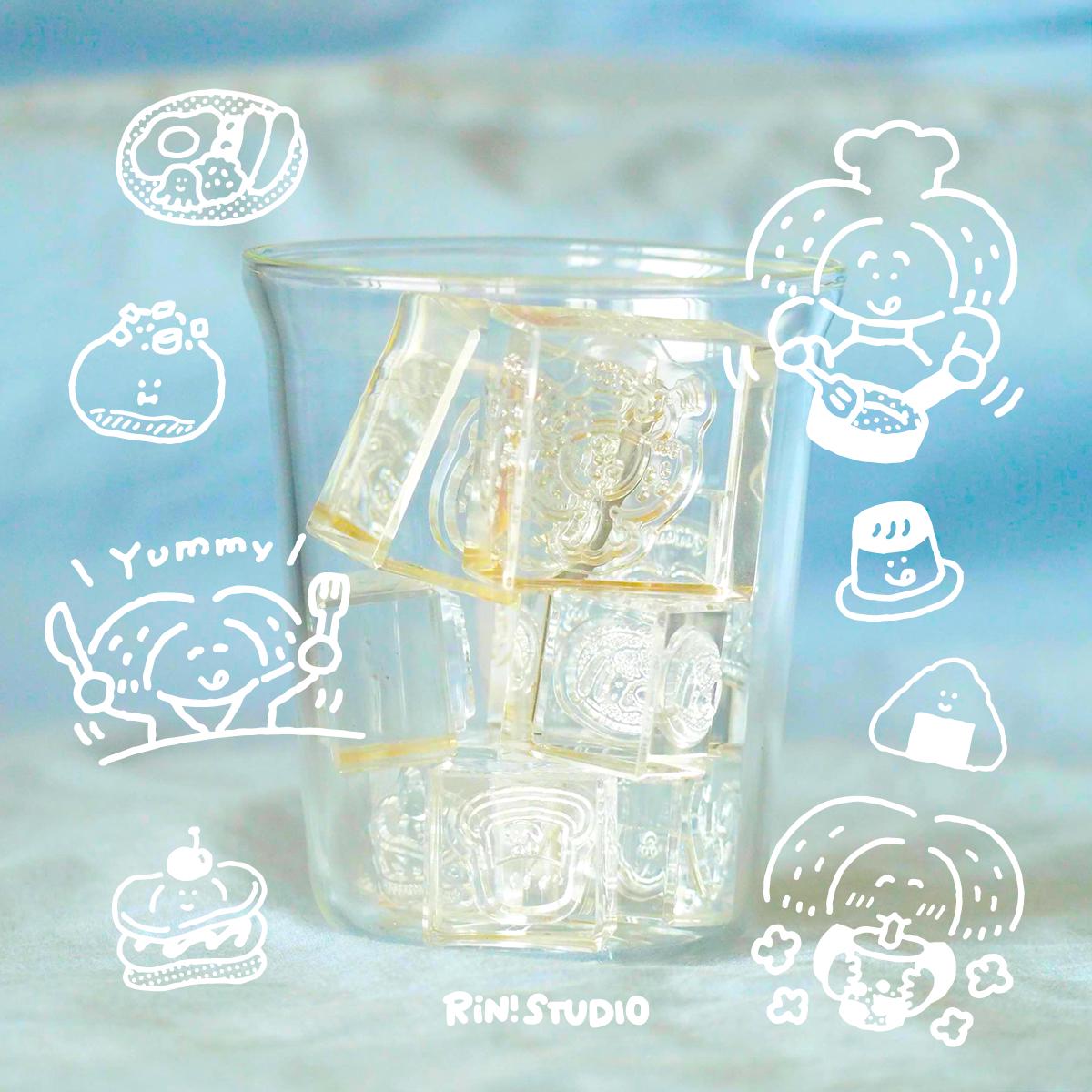 King Jim Kitta Stamp - Clear See through Stamps - Yummy/Bubble Tea/Cooking - Large