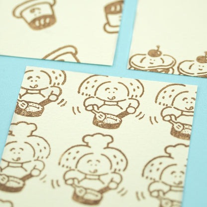 King Jim Kitta Stamp - Clear See through Stamps - Yummy/Bubble Tea/Cooking - Large