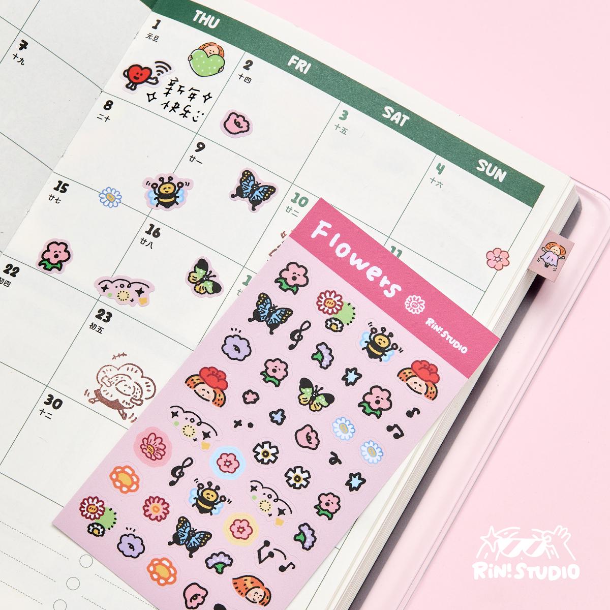 Mini Stickers by RiN Studio – in use with planner layout