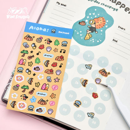 Mini Stickers by RiN Studio – packaging and product overview