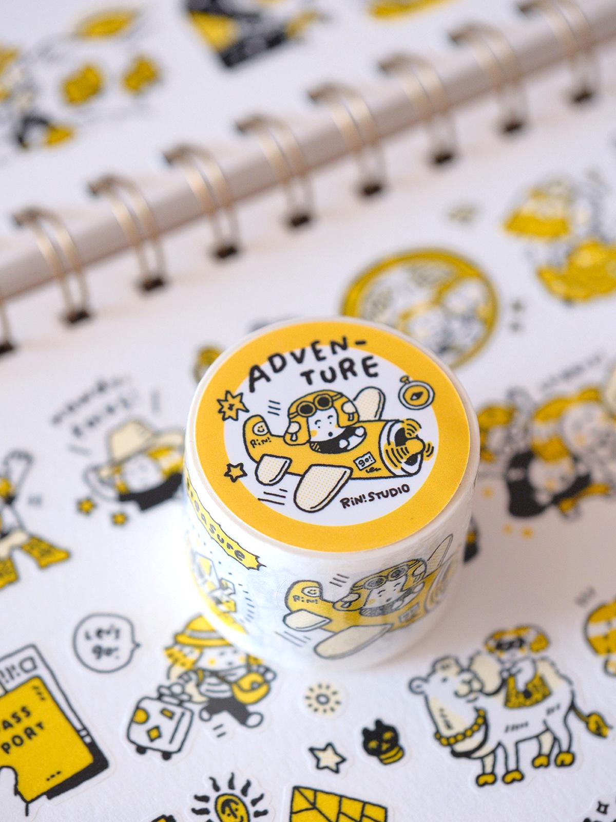 Kisscut Washi Tape - Adventure by RiN Studio – packaging and product overview