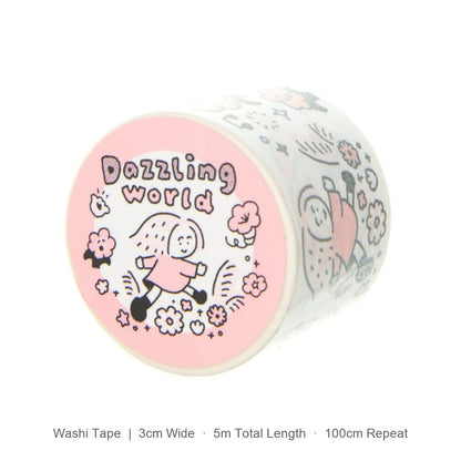 Flower Washi Tape - Dazzling World by RiN Studio – scrapbook and journal application