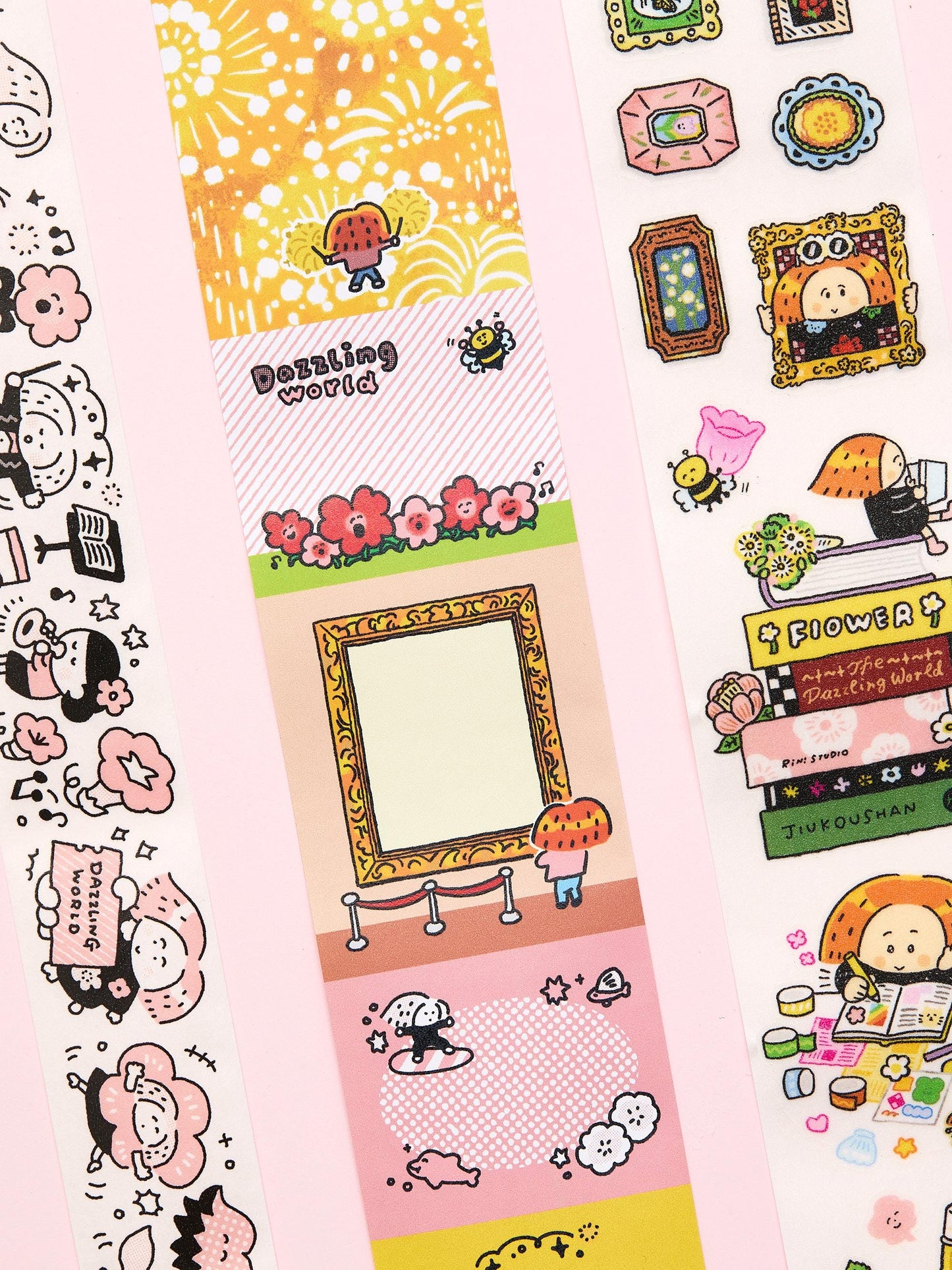 Writable Washi Tape - Dazzling World by RiN Studio – multiple designs overview
