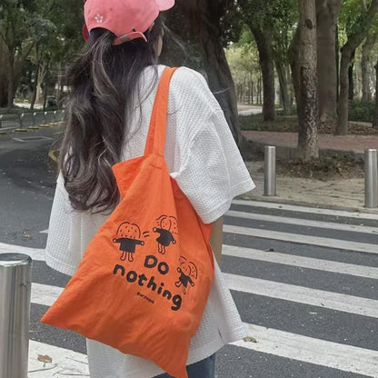 Nylon Tote Bag by RiN Studio – handle and zipper detail