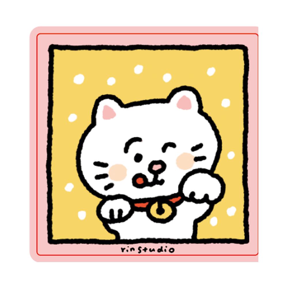 Kawaii Cat Sticker, Kitten Vinyl Decal, Kitty Lover Gift - RiN! Studio