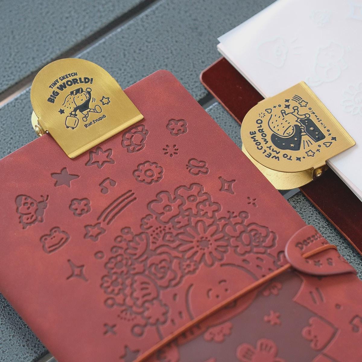 Traveler's Notebook Cover| PU leather TN cover | Suede Interior Lining | RiN! Studio