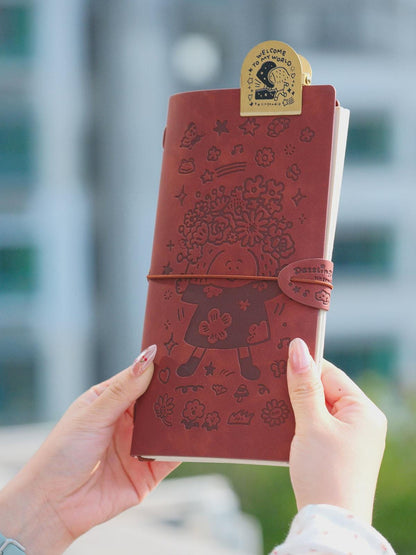 Traveler's Notebook Cover| PU leather TN cover | Suede Interior Lining | RiN! Studio