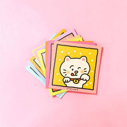 Kawaii Cat Sticker, Kitten Vinyl Decal, Kitty Lover Gift - RiN! Studio