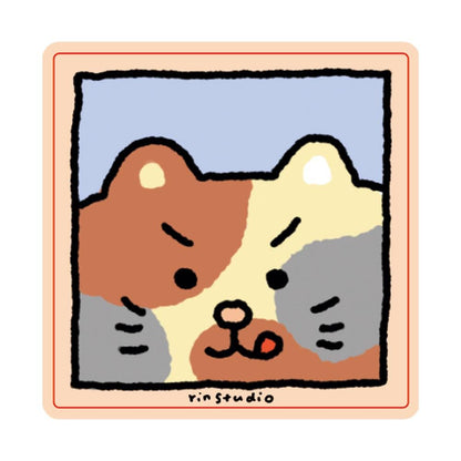 Kawaii Cat Sticker, Kitten Vinyl Decal, Kitty Lover Gift - RiN! Studio