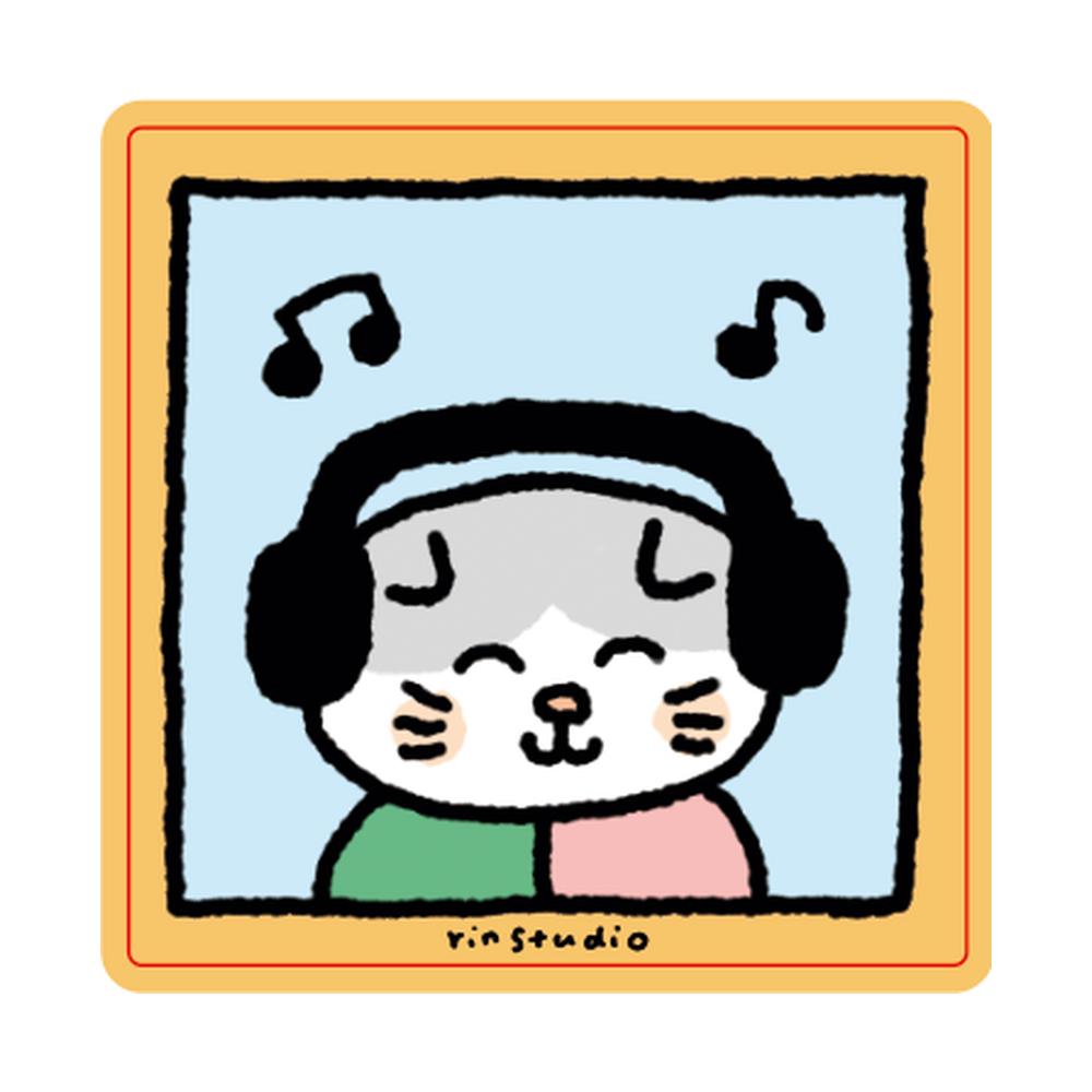 Kawaii Cat Sticker, Kitten Vinyl Decal, Kitty Lover Gift - RiN! Studio