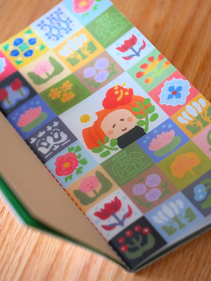 Traveler's Notebook Refill | Color Inner Pages TN Insert | Green Cover | RiN! Studio