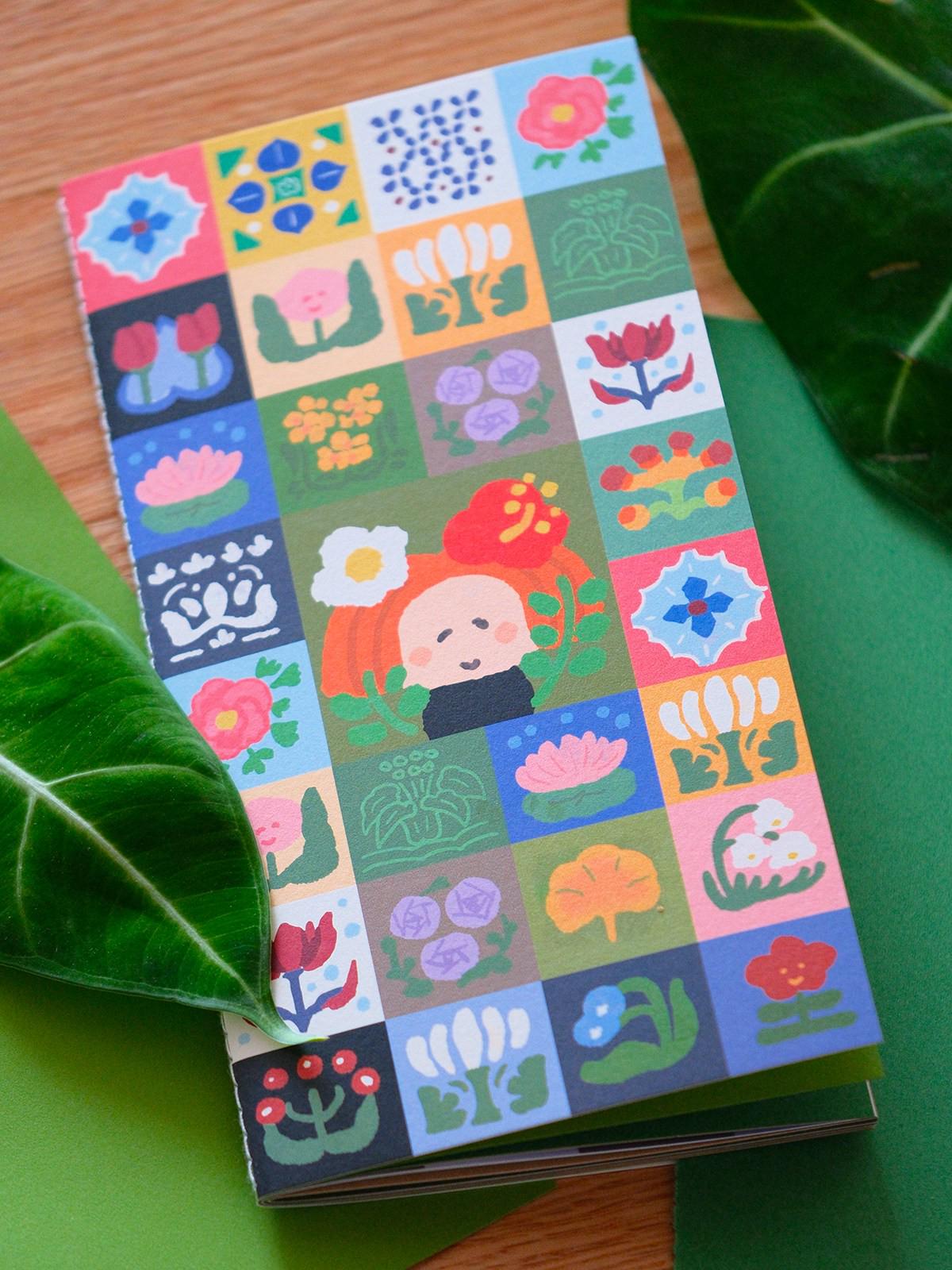 Traveler's Notebook Refill | Color Inner Pages TN Insert | Green Cover | RiN! Studio