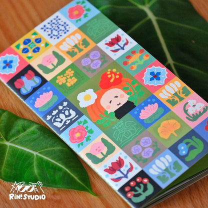 Traveler's Notebook Refill | Color Inner Pages TN Insert | Green Cover | RiN! Studio