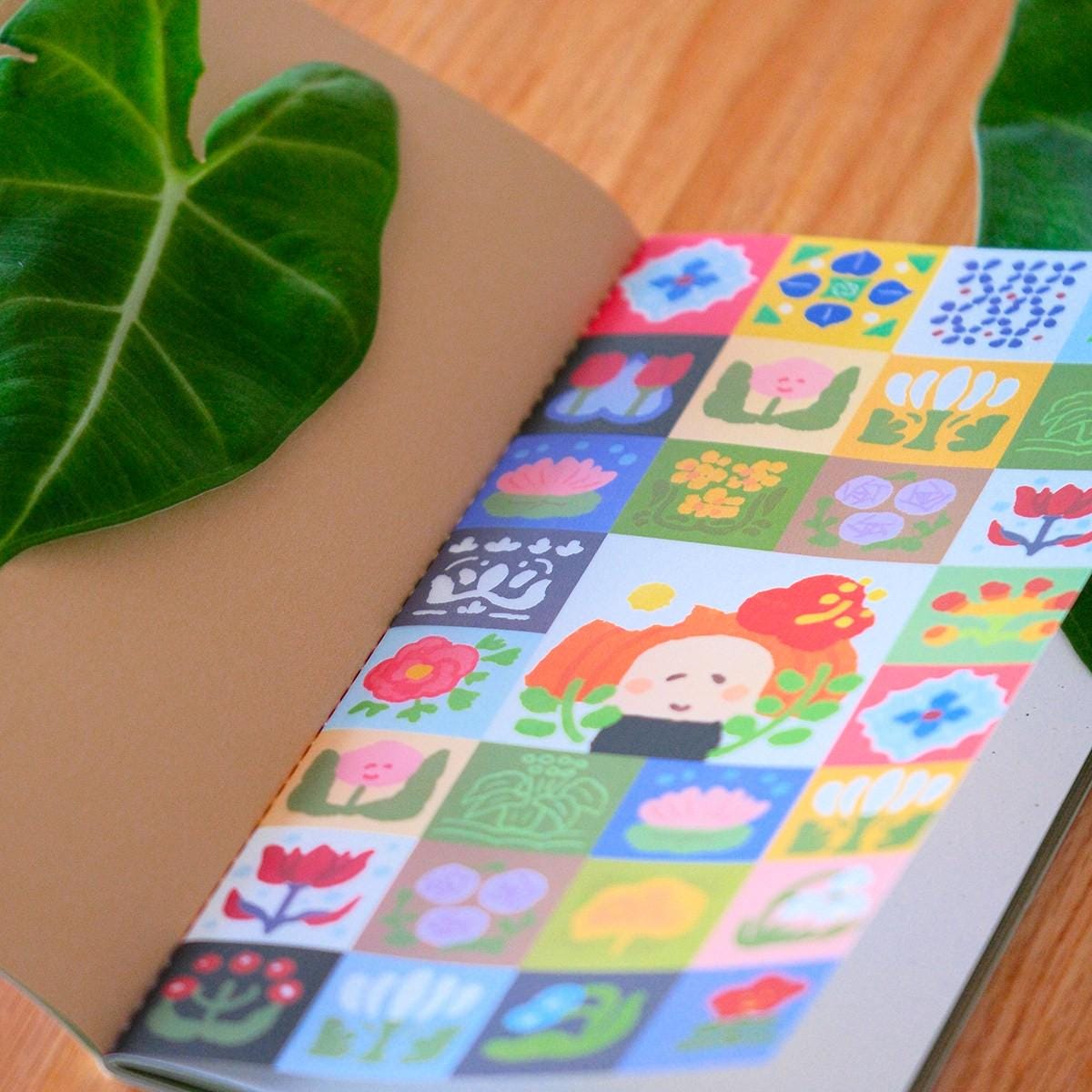 Traveler's Notebook Refill | Color Inner Pages TN Insert | Green Cover | RiN! Studio