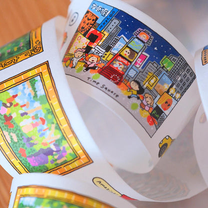 New York City Die Cut Washi Tape, Kisscut NYC stickers - Kawaii Stationery - RiN! Studio