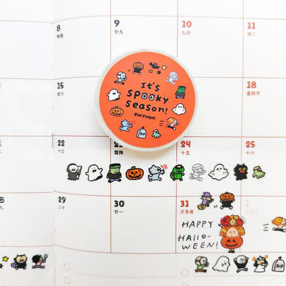 Hollaween mini Washi Tape - spooky season horror character RiN! Studio