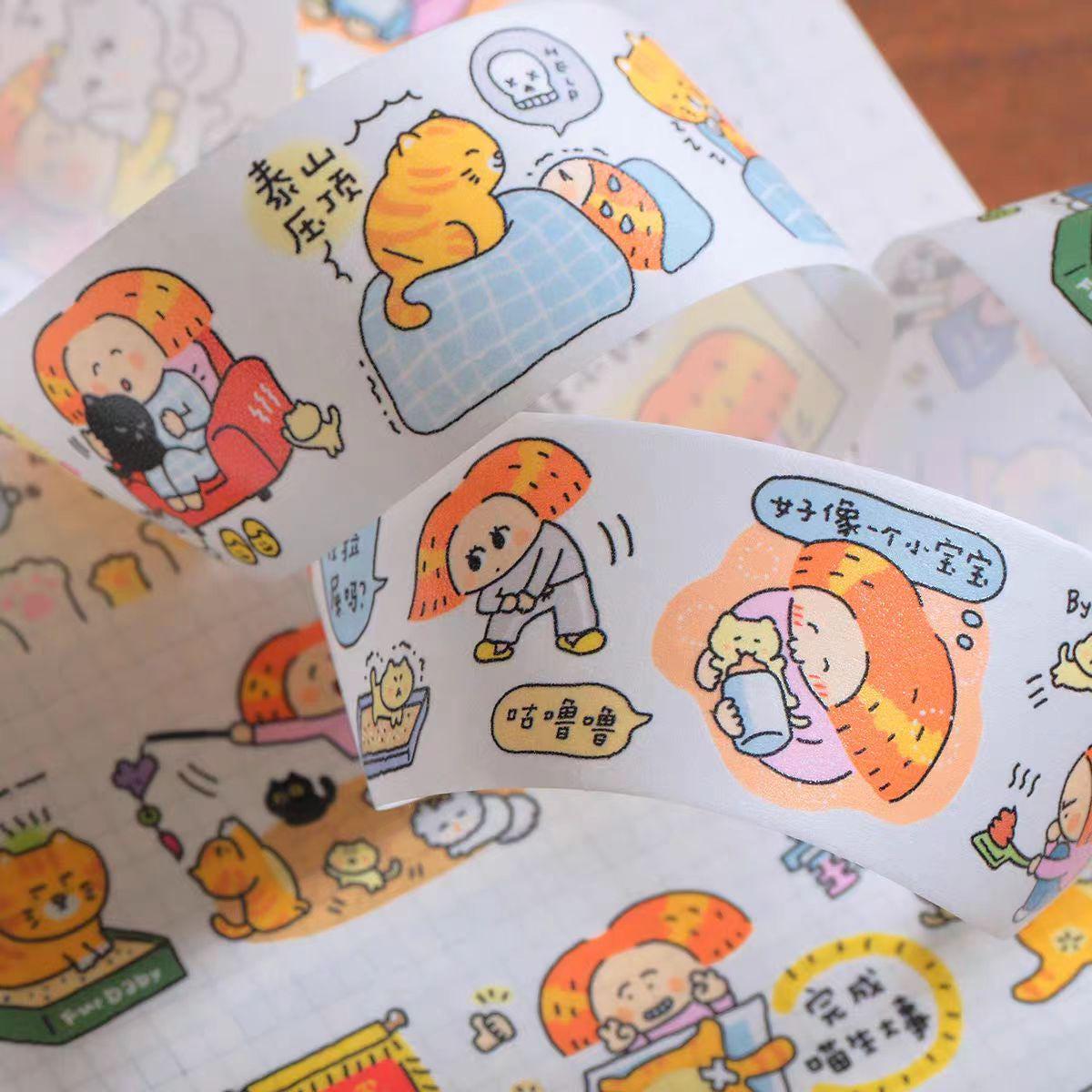 Cats Washi Tape | Life with Fur Babies, Kawaii Journaling
