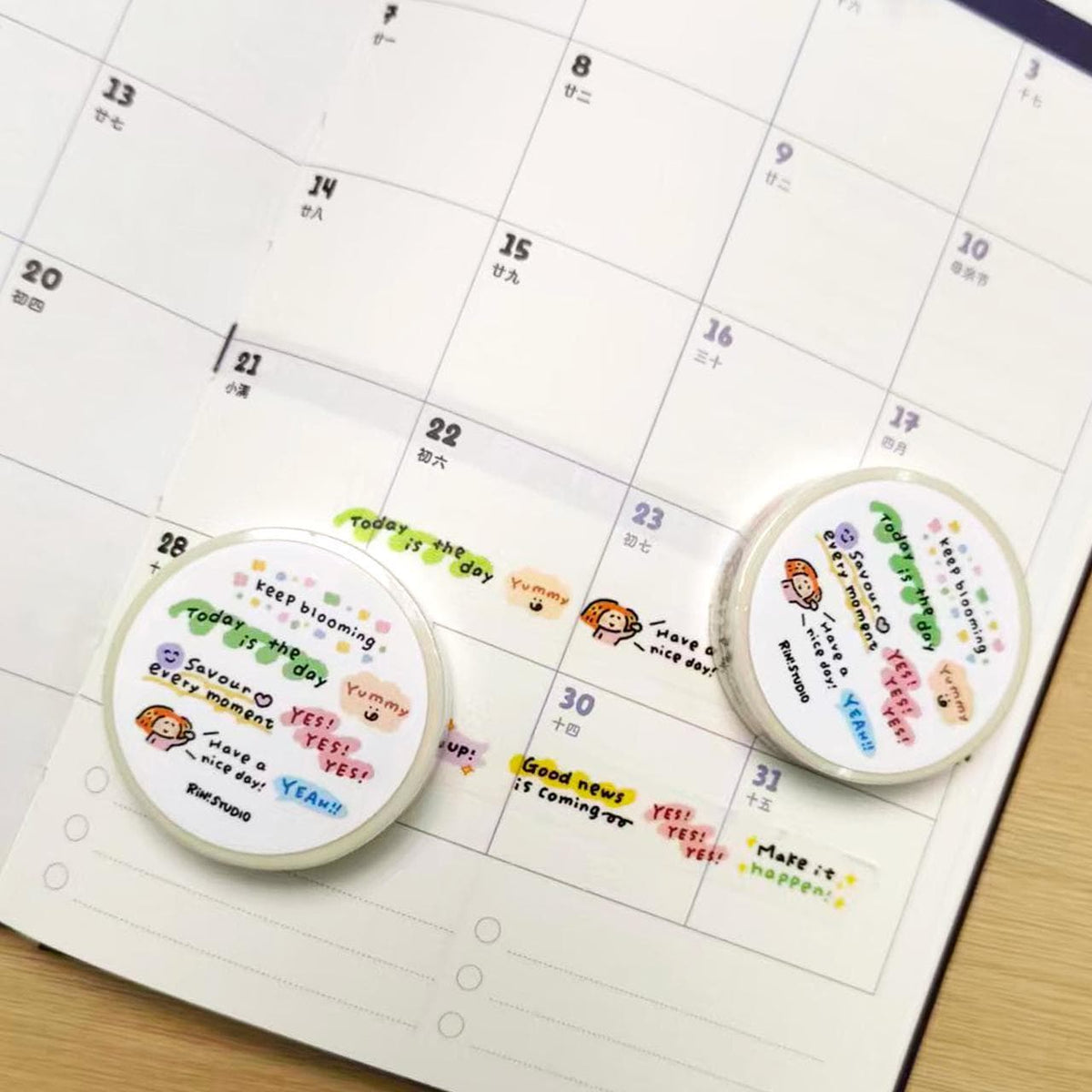 Have a nice day mini Washi Tape - decoration tape RiN! Studio