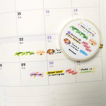 Have a nice day mini Washi Tape - decoration tape RiN! Studio