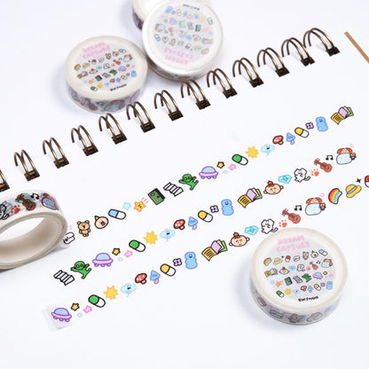 Kawaii Washi Tape: Dream Mini Emoji Scrapbook Tape