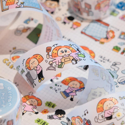 A Clean Home is a Happy Home Washi Tape Roll, Laundry Day Chores, RiN! Studio