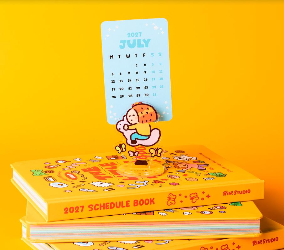 Cute Duck Acrylic Clip Holder – Kawaii Memo Photo Stand | RiN Studio Desk Accessory