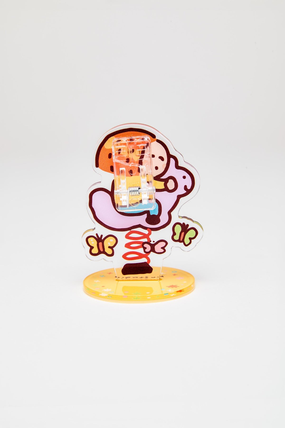 Cute Duck Acrylic Clip Holder – Kawaii Memo Photo Stand | RiN Studio Desk Accessory